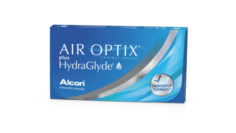 AIR OPTIX® plus HydraGlyde® pack shot